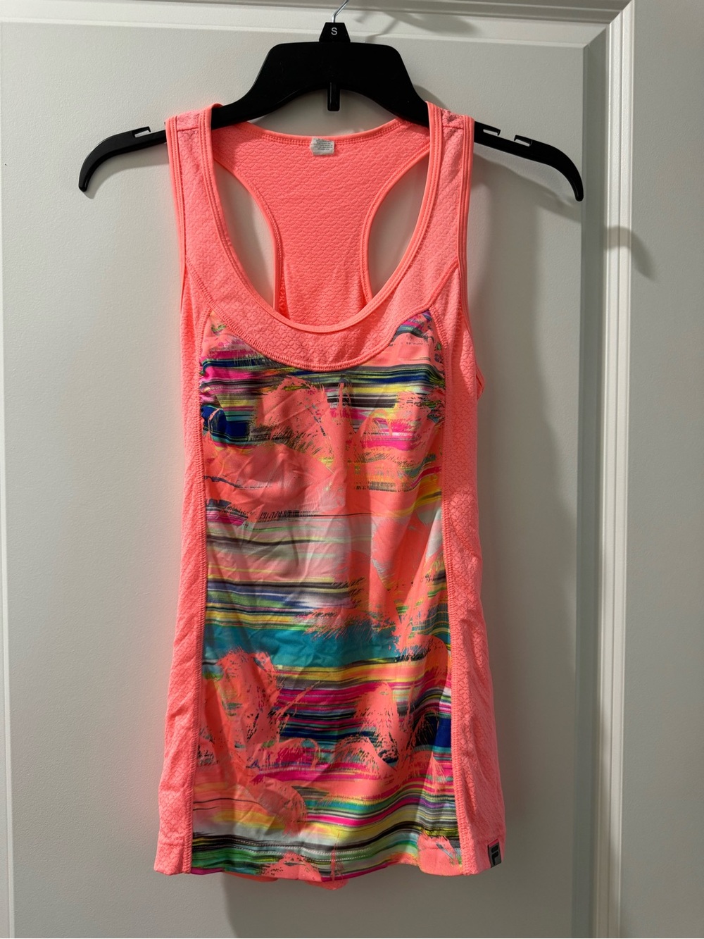 Fila Neon Coral Athletic Tank Top